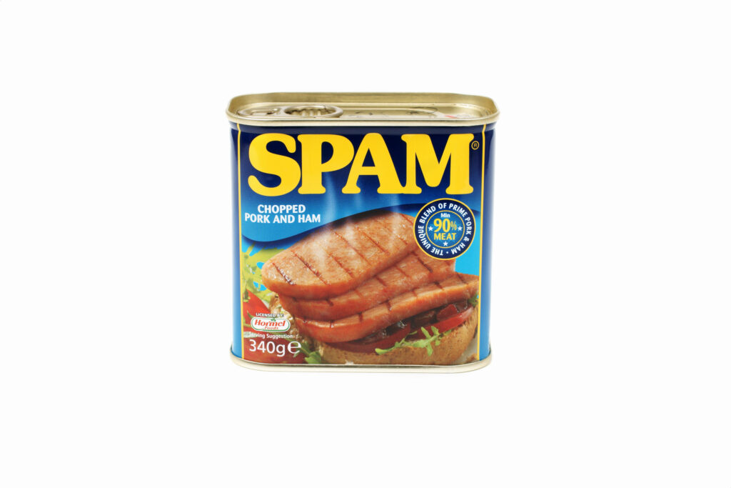 a can of spam ham